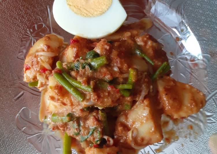 Gado-gado Lontong simple