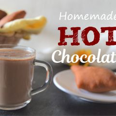 A picture of Homemade HOT chocolate.
