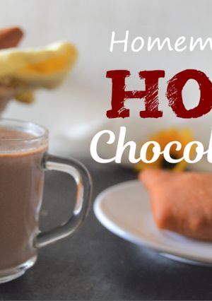 A picture of Homemade HOT chocolate.