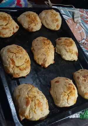 Una foto de Pan de queso con harina para pizza