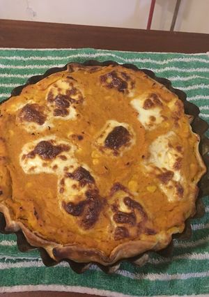 Una foto de Tarta de calabaza con choclo