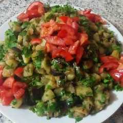 مفركة البطاطا مع الباذنجان 😋-レシピのメイン写真