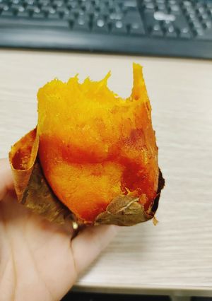 Hình của món Khoai mật nướng bằng nồi chiên không dầu.