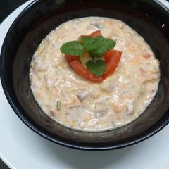 A picture of Curd Vegetables Salad.