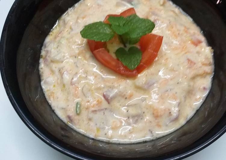 Curd Vegetables Salad