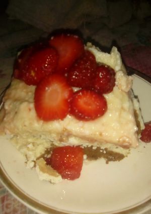 Una foto de Postre cremoso