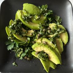 A picture of Avocado Salad with Capers and Herbs.