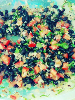 Una foto de Ensalada de frijoles