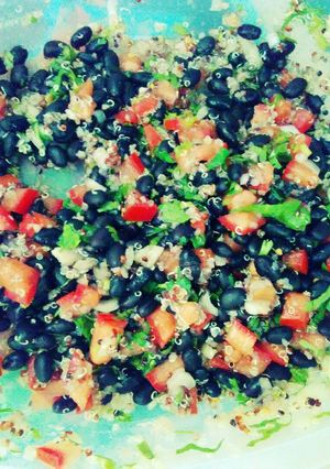 Una foto de Ensalada de frijoles