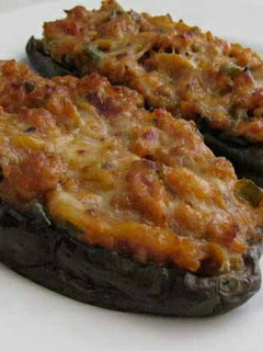 Una foto de Berenjenas rellenas al horno