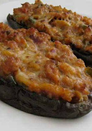 Una foto de Berenjenas rellenas al horno