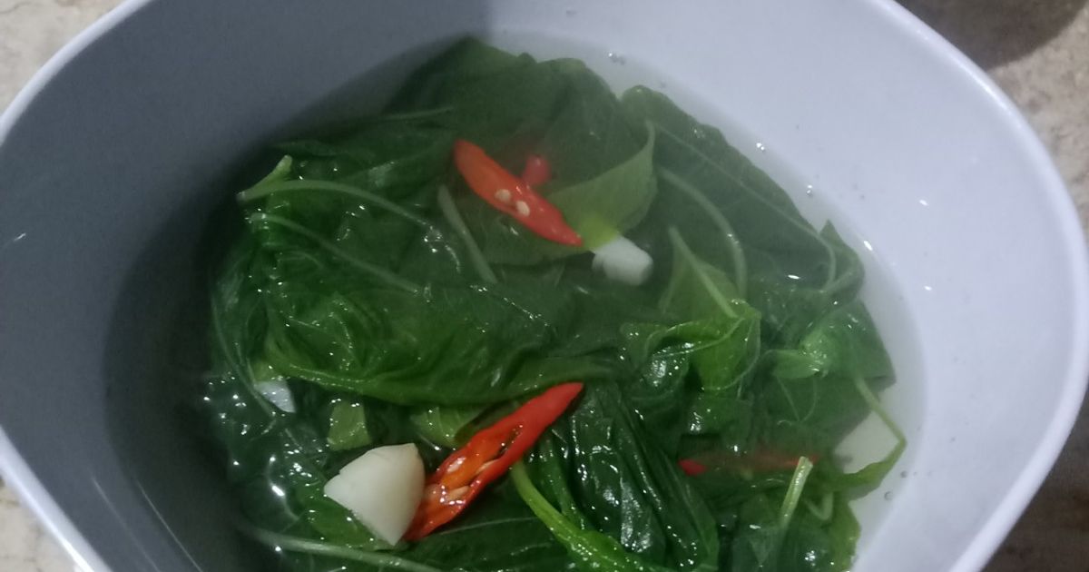 Sayur bening bayam
