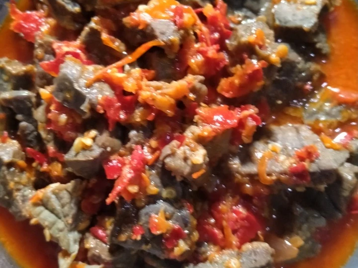 Cara Gampang Menyiapkan Resep Balado paru sapi Anti Ribet, Enak