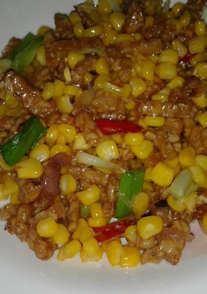 Foto resep Tumis jagung manis &tempe