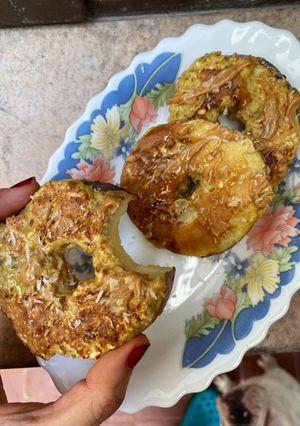 Una foto de “Rosquitas” saludables de manzana