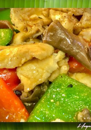 Hình của món Filet Cá Lóc Xào Ớt Chuông, Nấm Mèo.