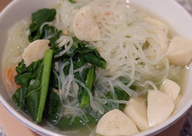 Cara membuat Singaporean Fishball Bihoon Soup yang nikmat Untuk Jualan