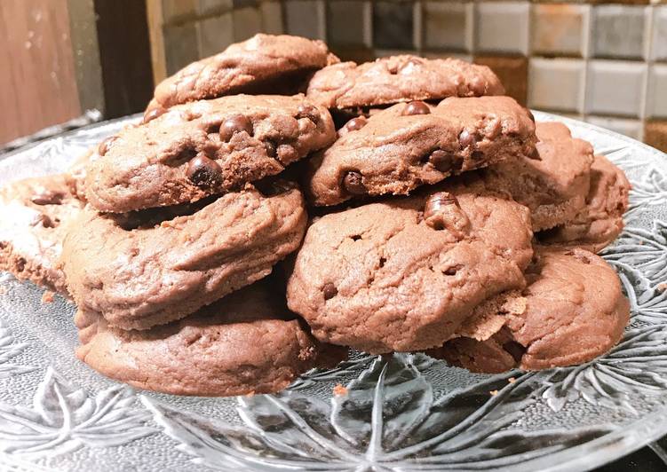 Resep Double Chocochip Cookies, Menggugah Selera