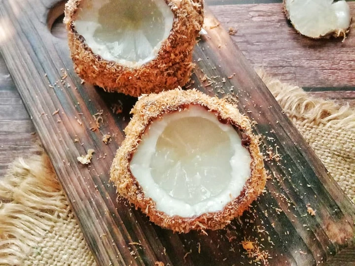Cara Mudah Membikin Resep Mochi Kelapa Miniatur Kelapa yang Lezat Sekali Anti Ribet, Mantap
