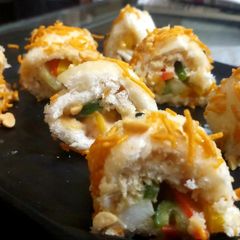 A picture of Nutty Sushi Rolls.
