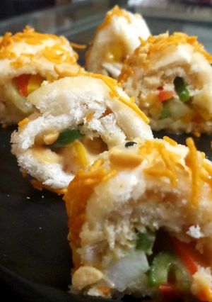 A picture of Nutty Sushi Rolls.