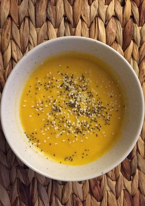 Una foto de Crema de zapallo (sin gluten - sin lactosa)