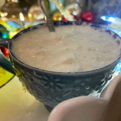 A picture of Boiled Custard (a creamy vanilla Christmas drink).