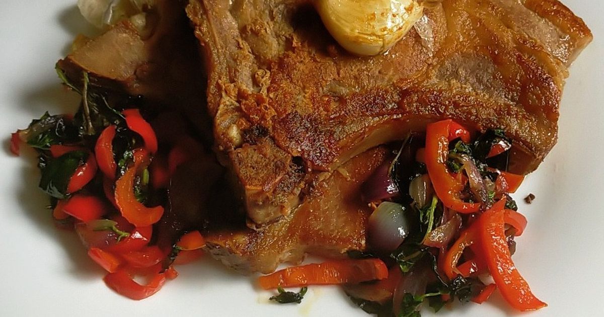 Must Try Dish! Gordon Ramsay's Pork Chop W/ Red Bell Peppers On The ...
