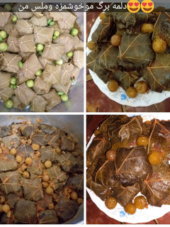 عکسی از دستور دلمه برگ مو