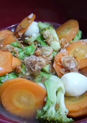 Foto resep Cha Brokoli Wortel Telur Puyuh