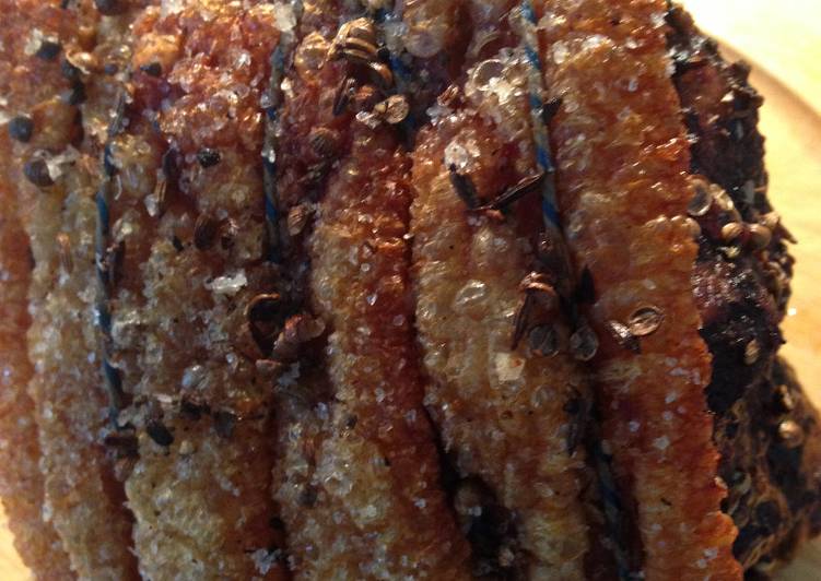 Recipe of Super Quick Homemade Roast Pork with Crispy Crackling and Apple Sauce