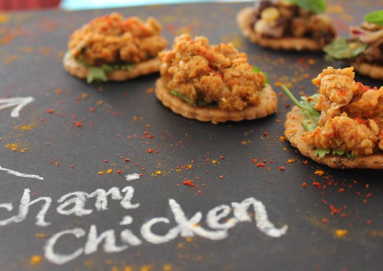 Achari Chicken Canape