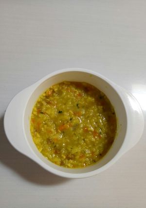Foto resep Bubur tim soto daging MPASI 8 bulan