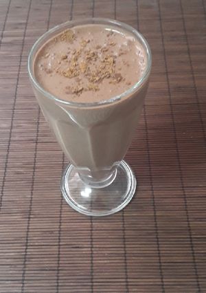 Una foto de Batido de yogur y chocolate