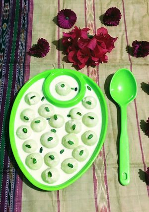 A picture of Suji Ras Malai.
