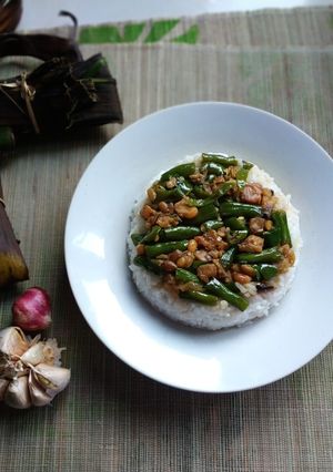 Foto resep Nasi tim tempe buncis alakadarnya
