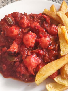 Una foto de Fritada de pulpo