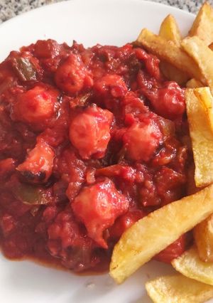 Una foto de Fritada de pulpo