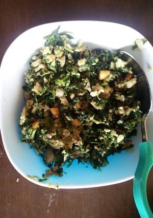 A picture of Methi coconut sabji.