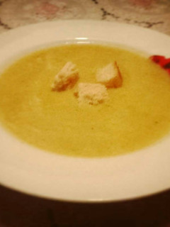 Una foto de Crema de calabacín
