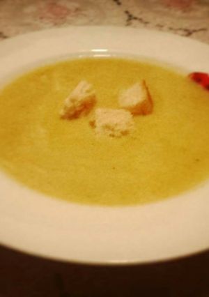Una foto de Crema de calabacín