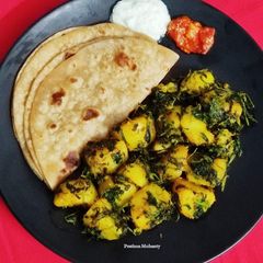 A picture of Aloo Methi.