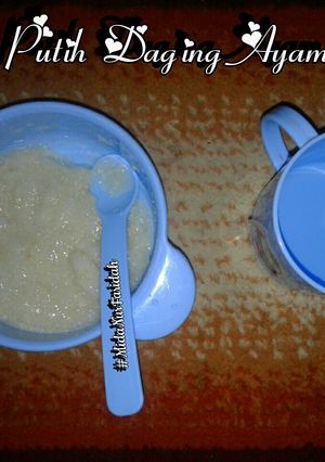 Foto resep Mpasi Beras Putih Daging Ayam Tahu (Mpasi 7m+)