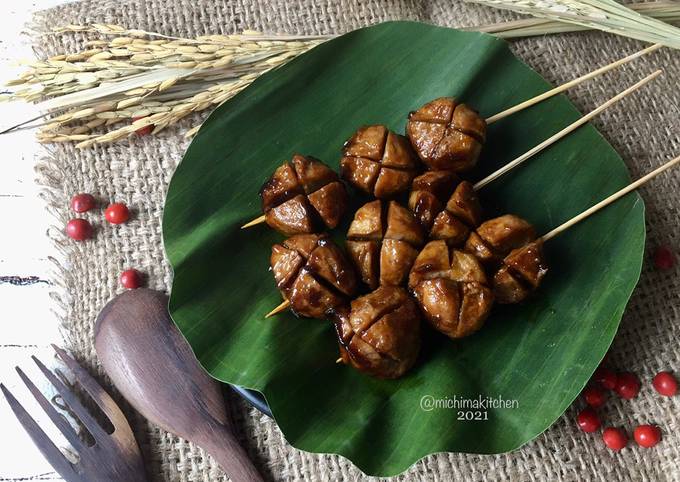 Anti Ribet, Bikin Bakso Bakar Saos BBQ Enak