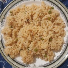 A picture of Matar Pulao.