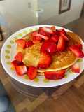 Pancakecitos con yogurt griego 🍓