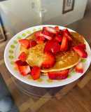 Pancakecitos con yogurt griego 🍓