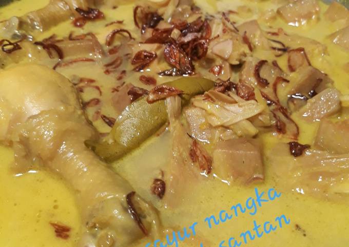 Ternyata begini loh! Resep praktis memasak Sayur nangka kuah santan yang menggugah selera