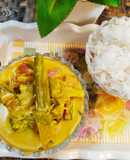 Avial curry with rice