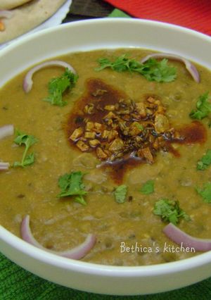 A picture of Whole Moong Dal Tadka.